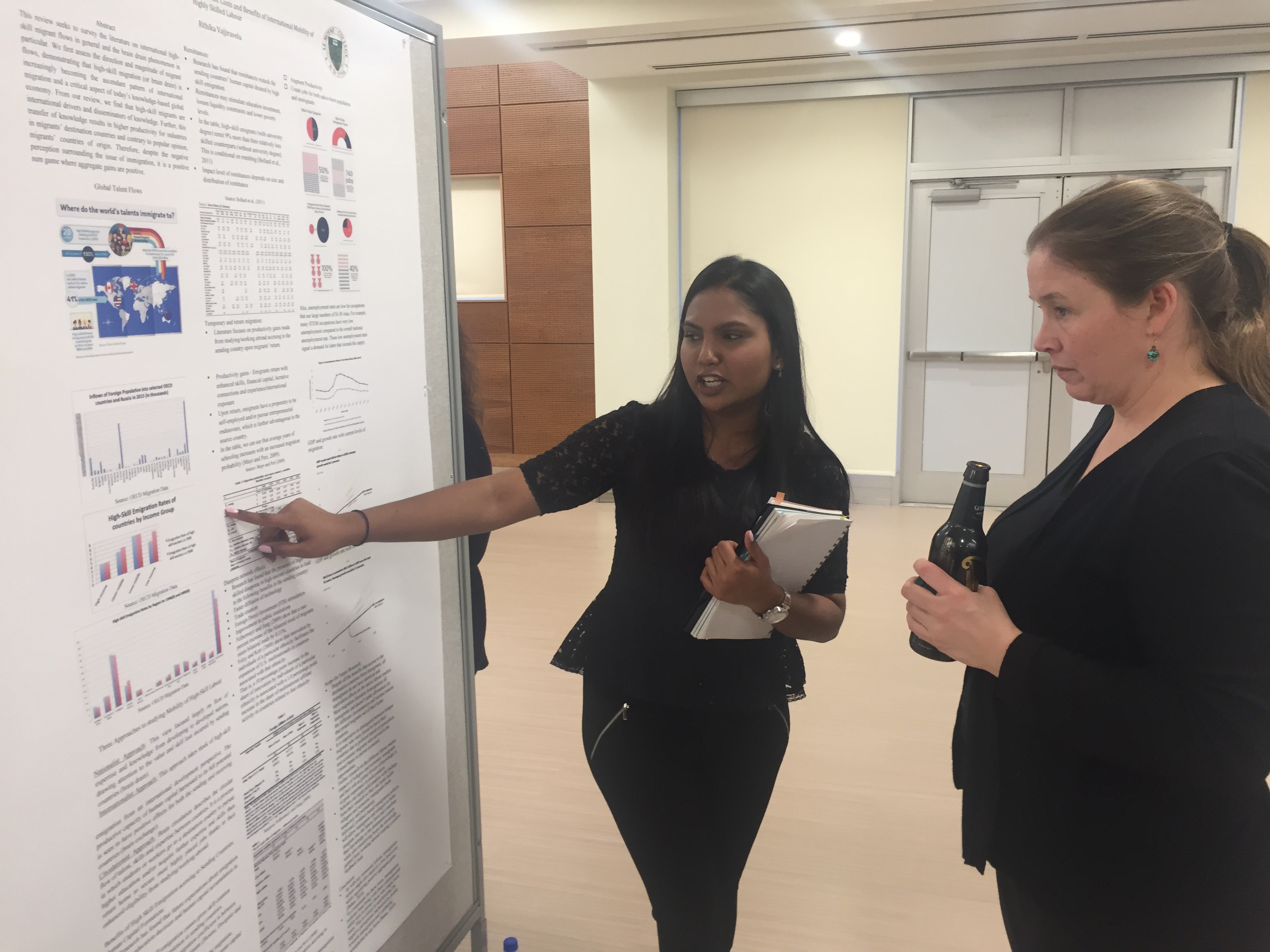 Rithika presenting her research